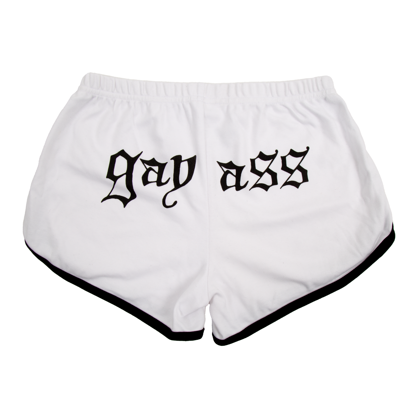 Gay Ass Shorts - White